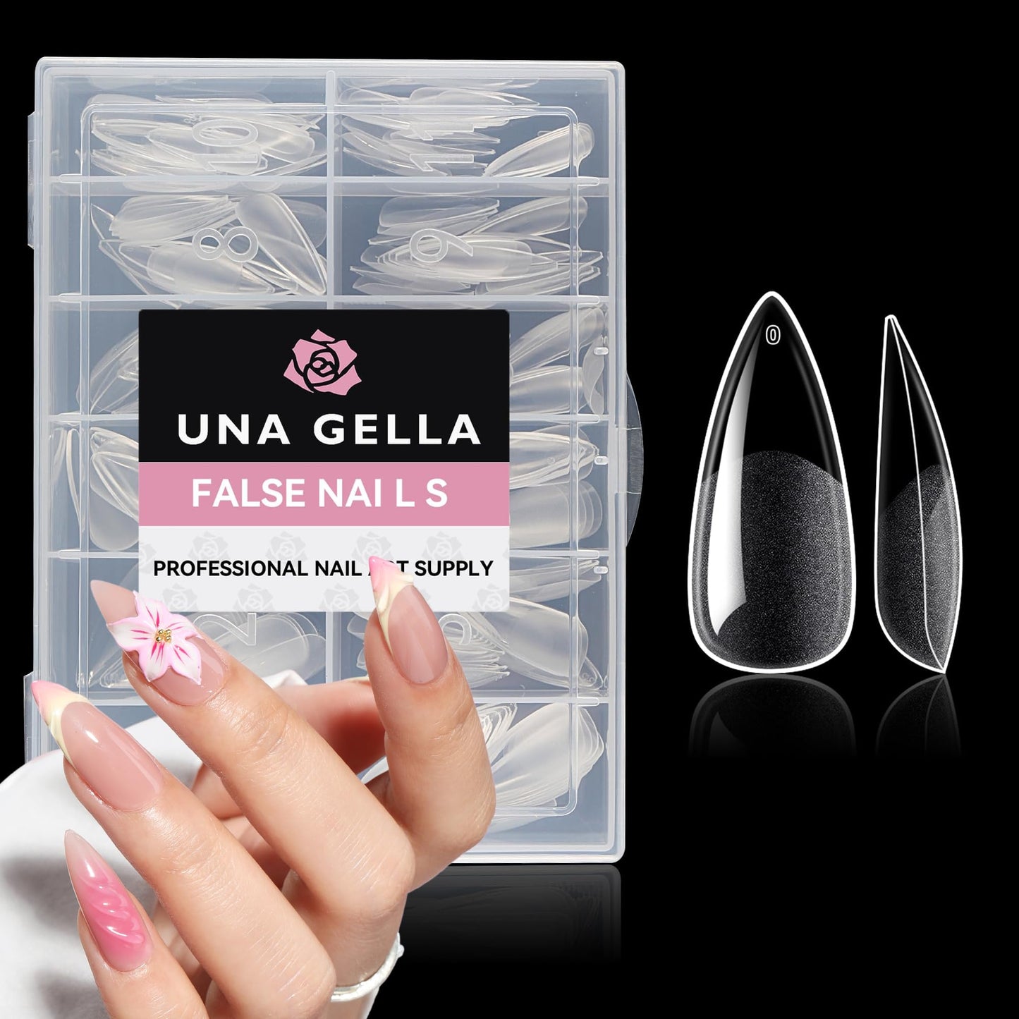 UNA GELLA GEL NAIL TIPS FOR ACRYLIC NAIL TIPS SOFT GEL TIPS
