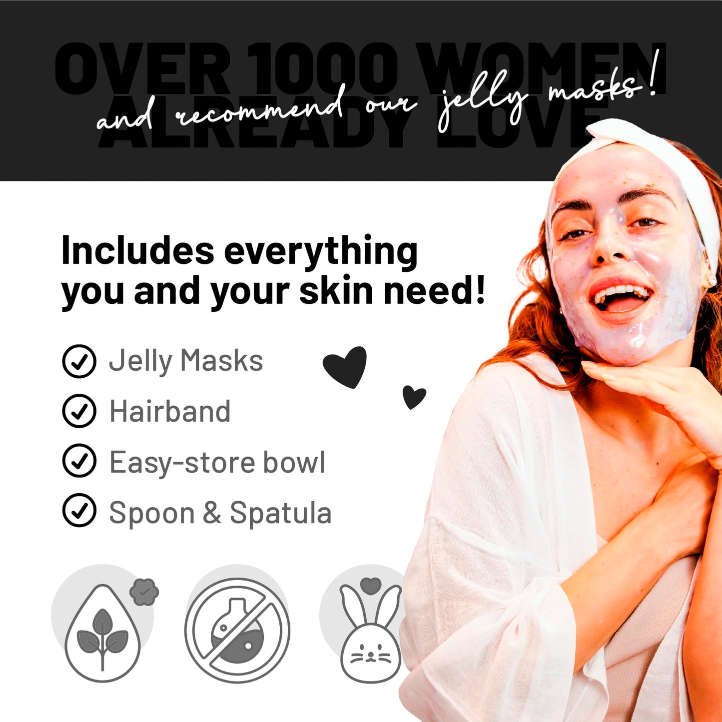 Jelly Mask Jar Black Gold Salicylic AC BHA Peel-Off Face Care Rubber Mask | 23 fl oz Skin Care Moisturizing Gel Mask Jar Spa Set