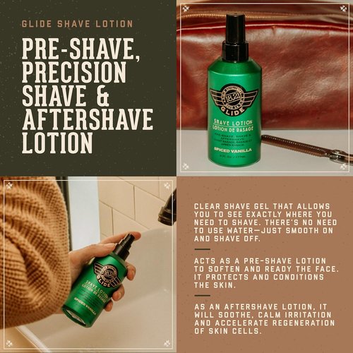 18.21 Man Made Shaving Gel - Spiced Vanilla, 6 Fl. Oz | Non-Lathering, Moisturizing Formula for Smooth Shaves