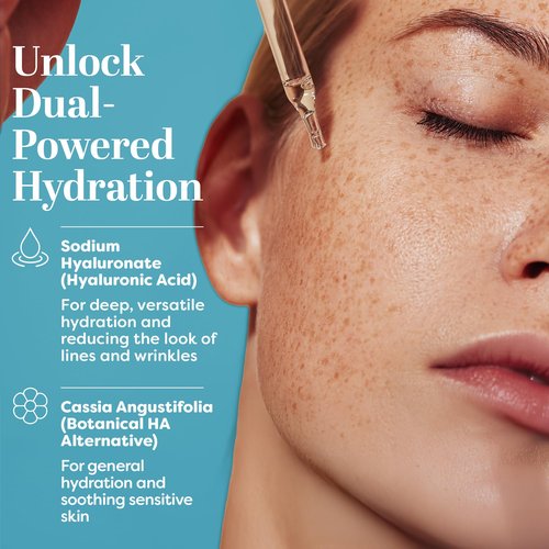 TruSkin Hyaluronic Acid Serum for Face – 7 Ultra-Hydrating Ingredients – Moisturizing & Plumping Facial Serum for Smooth, Healthy-Looking Skin, 2 Fl Oz