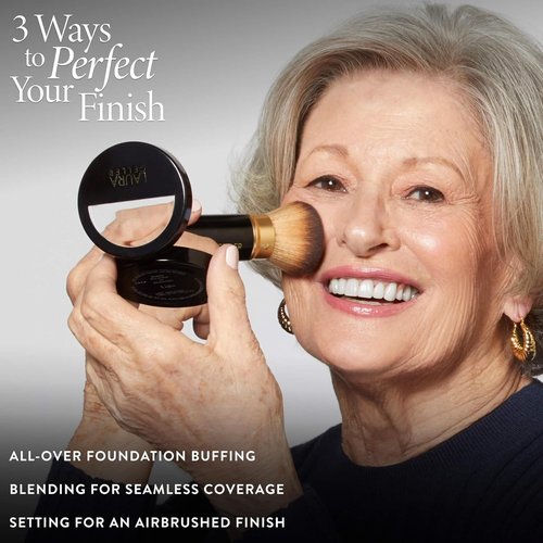Laura Geller New York Retractable Airbrush Kabuki Brush - Professional Makeup Tool - Cruelty-Free