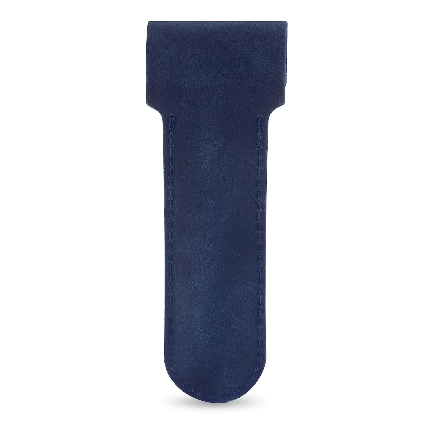 Safety Razor Head Protecting Leather Cover, Genuine Cowhide Leather Double Edge Safety Razor Case Accessories for Travel, Butterfly Razor Case (Blue)