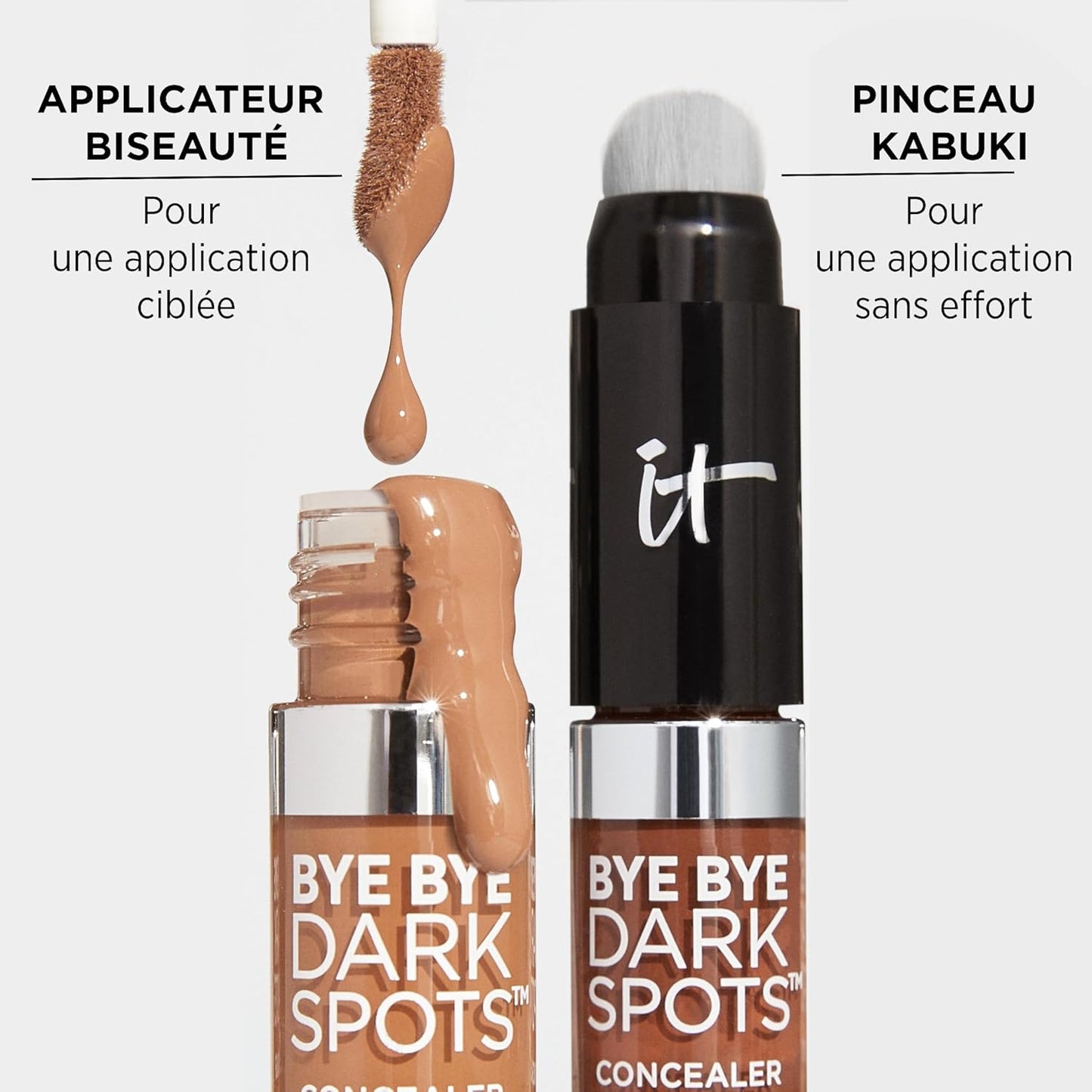 IT Cosmetics Bye Bye Dark Spots Concealer | Brightening Serum with 2% Niacinamide & Caffeine - Medium Coverage, 0.22 fl oz
