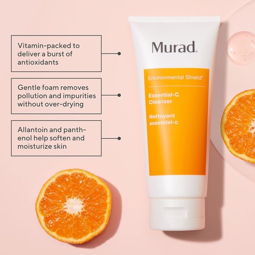 Murad Essential-C Facial Cleanser - Foaming Gel Face Wash with Vitamin C & Antioxidants
