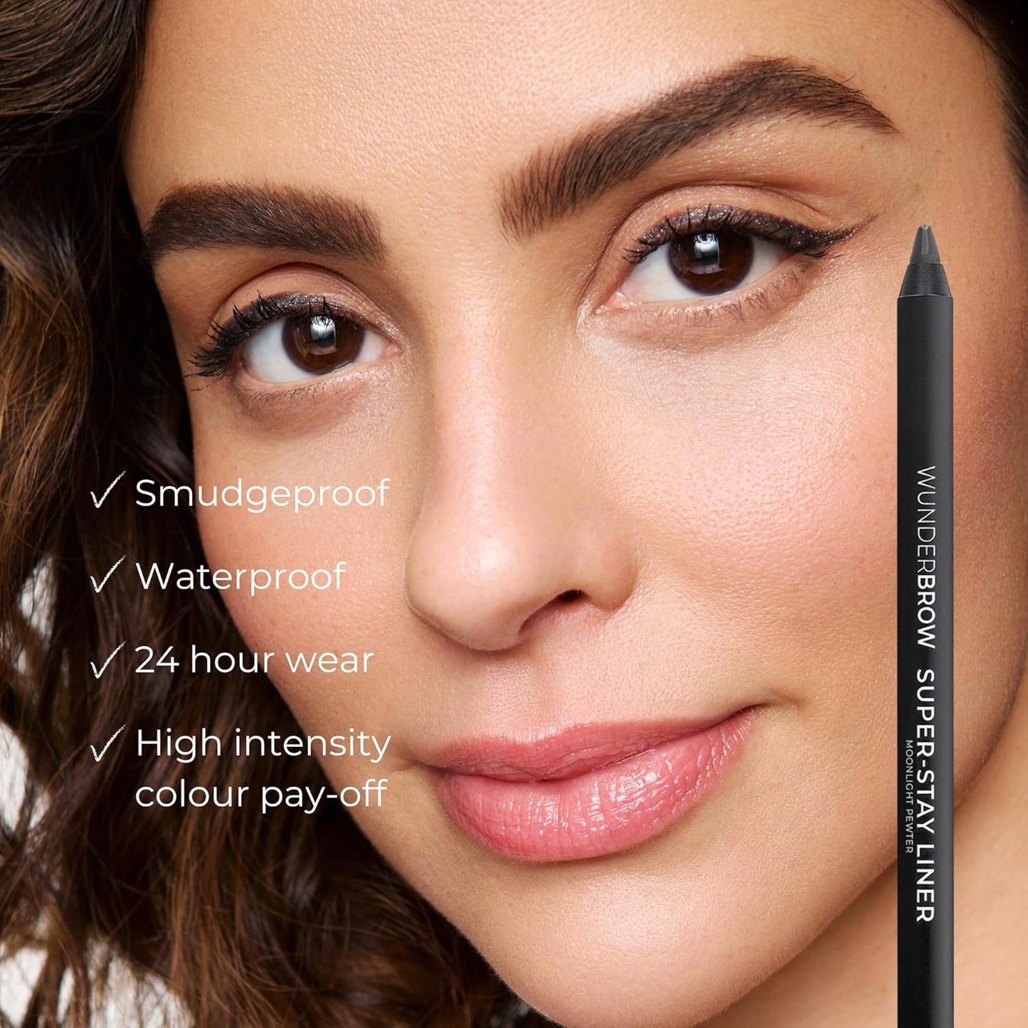 Wunderbrow Super Stay Eyeliner Pencil - Waterproof & Smudge-Proof in Emerald Lustre