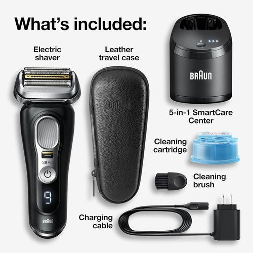 Braun Series 9 Pro 9460cc Electric Razor - Waterproof Foil Shaver with ProLift Trimmer & SmartCare Center