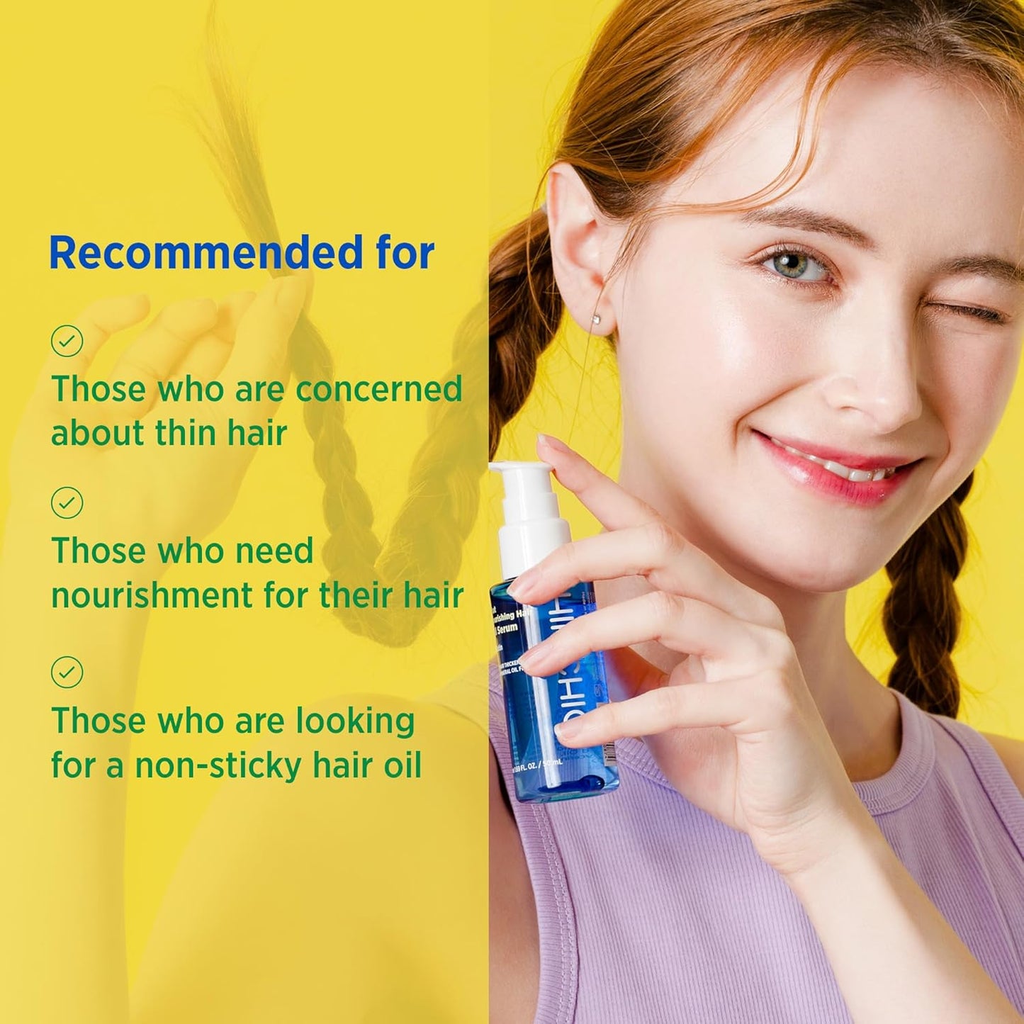 Skiennix Nourishing Hair Oil Serum - Non-Toxic Formula with Vitamin B7 & Biotin | 1.69 Fl Oz