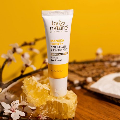 By Nature Eye Cream - Hydrating Under Eye Treatment with Manuka Honey & Collagen - 0.5oz