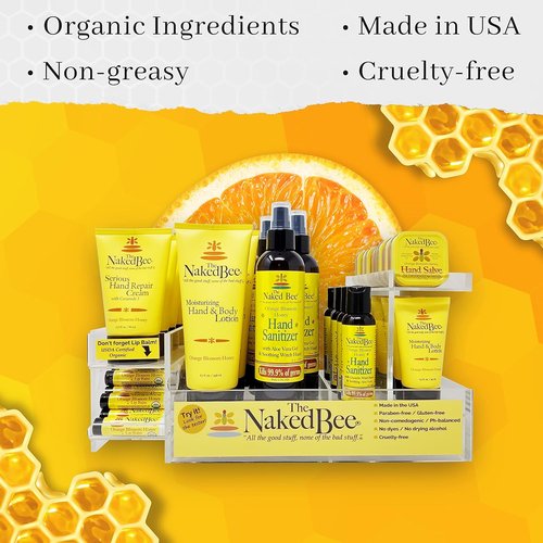Naked Bee Orange Blossom Honey Hand Cream - Intensive Nourishing Formula for Soft Skin | 8 oz