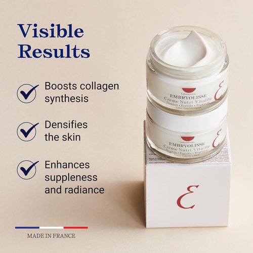 Embryolisse Nutri-Vitality Face Cream - Age-Defying Moisturizer for Mature Skin | 1.69 Fl Oz