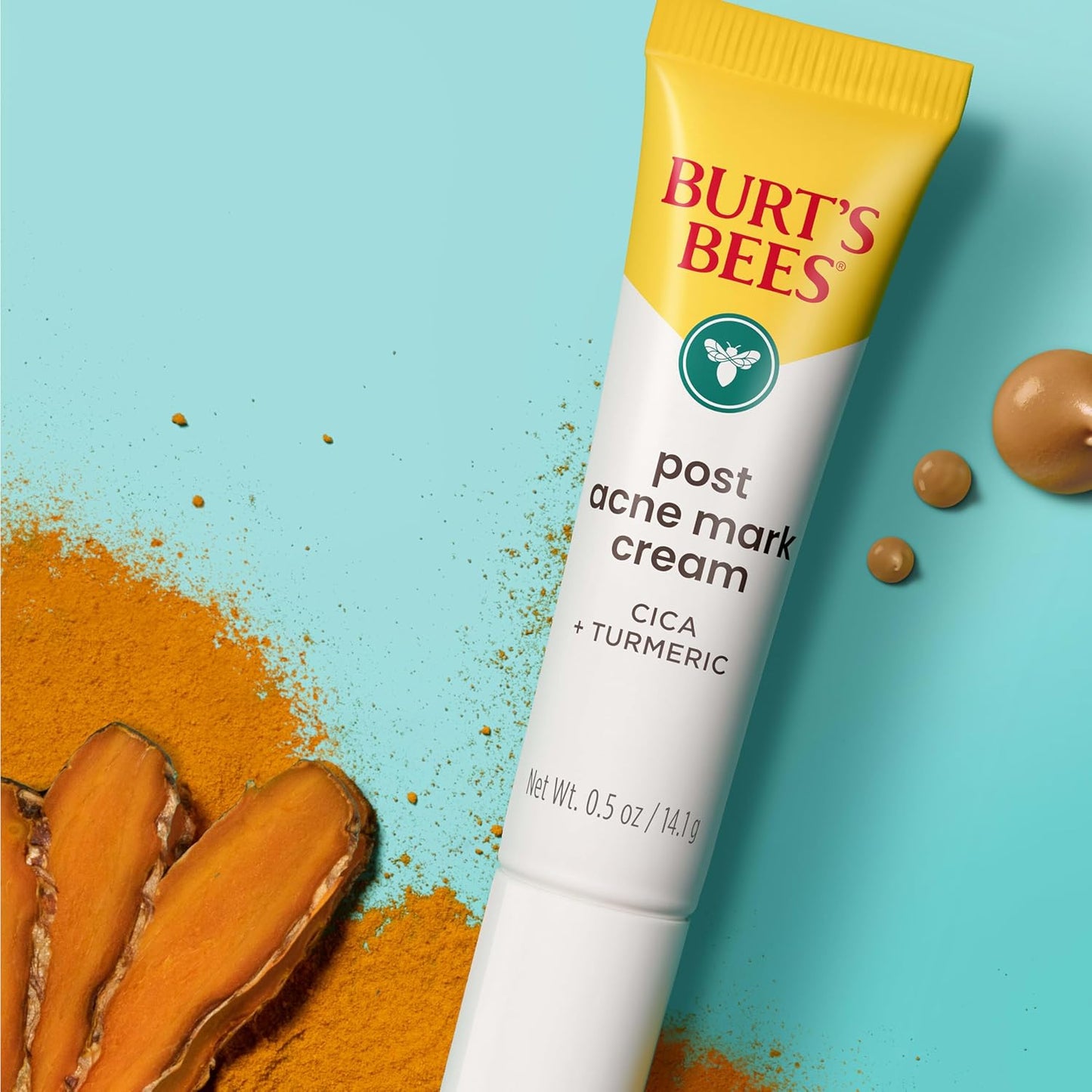 Burt's Bees Dark Spot Correcting Cream - Gentle Post Acne Treatment with Turmeric, 0.5 Oz.