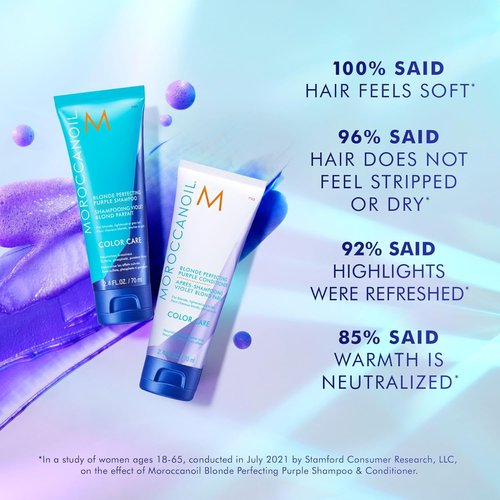 Moroccanoil Purple Shampoo - Blonde Perfecting Formula for Vibrant, Radiant Hair | 8.5 oz