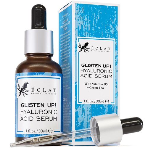 Eclat Skincare Hyaluronic Acid Serum - Hydrating Formula with 2.5% Acid & 3% B5 - 1 Fl Oz for Radiant Skin