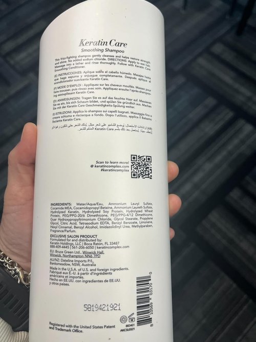 Keratin Complex - Smoothing Shampoo & Conditioner Duo for Frizz Control | 33.8 fl oz Each