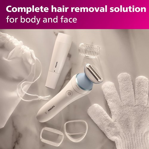 Philips Beauty Electric Shaver Series 8000 - Cordless Facial Hair Remover, Model BRL166/91