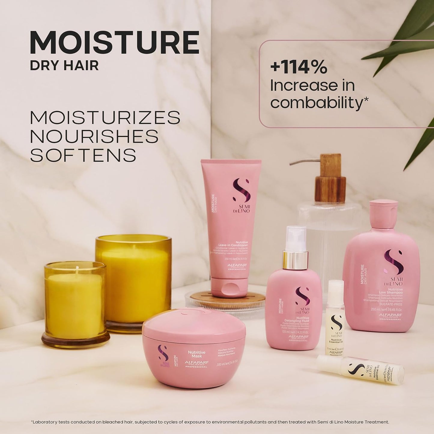 Alfaparf Milano Moisture Nutritive Leave-In Conditioner - Sulfate & Paraben Free for Dry Hair | Professional Salon Quality