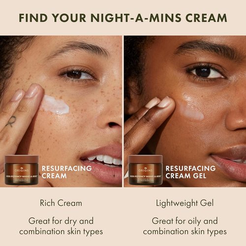 Origins High-Potency Night-A-Mins Face Moisturizer with Jojoba - Resurfacing Night Cream, 1.7 Fl Oz