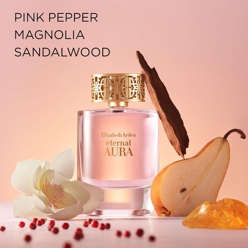 Elizabeth Arden Eternal Aura Eau de Parfum - Floral & Amber Women's Perfume with Pink Pepper, Magnolia & Sandalwood