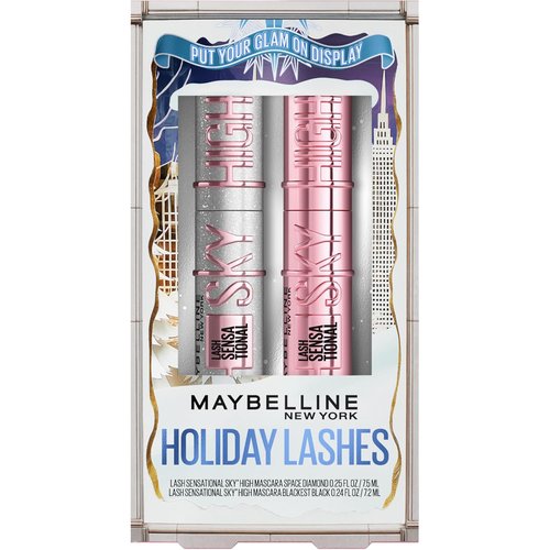 Maybelline Lash Sensational Makeup Kit - Full-Size Sky High & Glitter Mascara | Perfect Holiday Gift Set