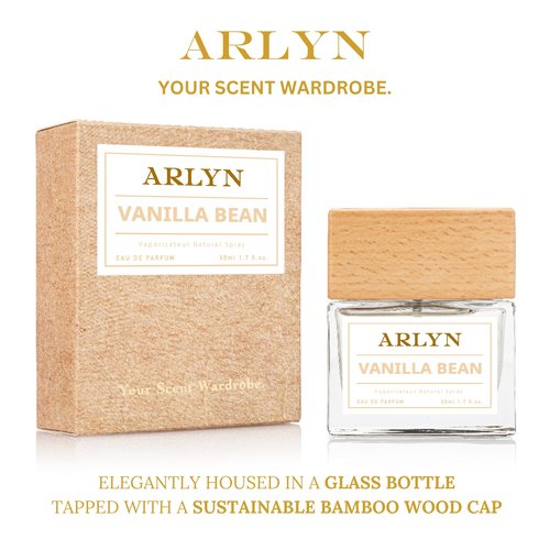ARLYN Vanilla Bean Eau De Parfum Inspired by Y.s.L Bla.ck Op.iu.m, Long-Lasting Perfume for Women, Vegan & Eco-Conscious with Clean Ingredients, Coffee, Vanilla, Jasmine, Orange - 50ml / 1.7 oz