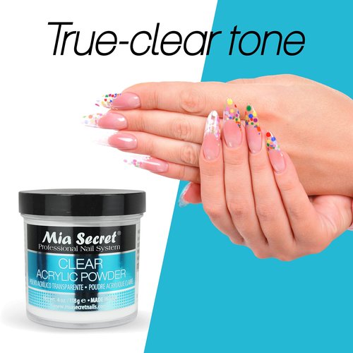 Mia Secret Clear Acrylic Powder 4oz