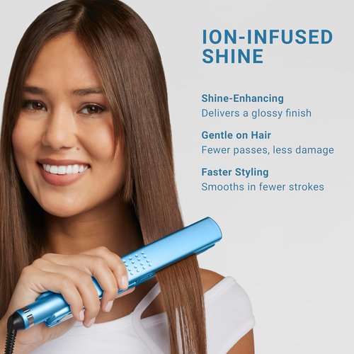 1 1/4" Digital Ionic Flat Iron, Hair Straightener, Shorter Plates