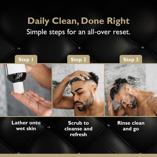Regine Switzerland Men's Body Wash - Tobacco Vanilla Deep Cleansing Gel with Vitamin B5 - 16 oz