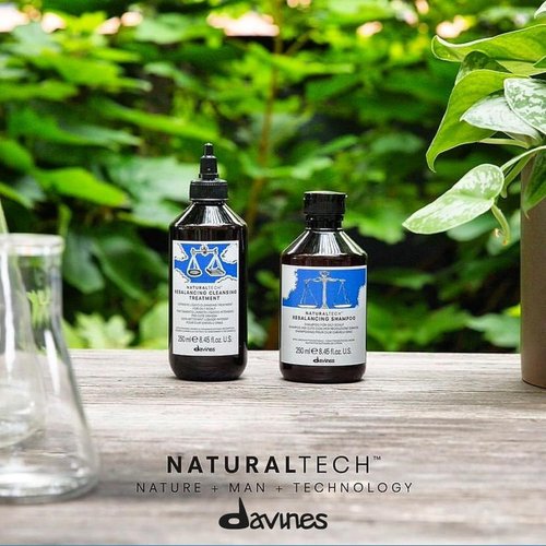 Davines Naturaltech Rebalancing Shampoo - Oil Control & Deep Cleansing for Oily Scalp | 8.45 Fl Oz