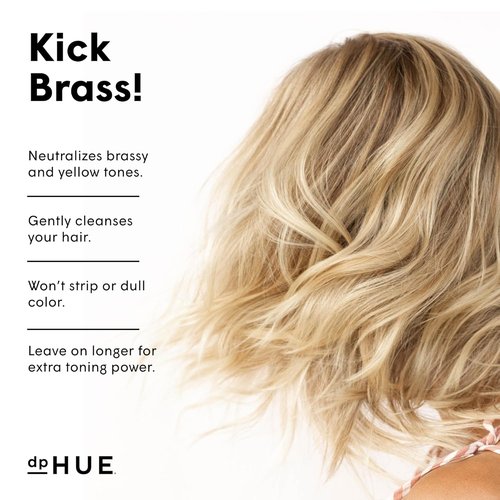 dpHUE Cool Blonde Shampoo - 8.5 oz | Neutralize Yellow & Brassy Tones - Color Safe & Sulfate Free
