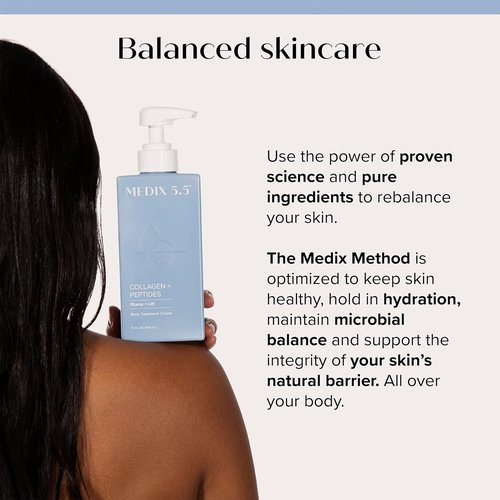 MEDIX 5.5 Collagen Cream - Anti-Aging Face & Body Lotion for Dry Skin | Firming Moisturizer, 15 Fl Oz