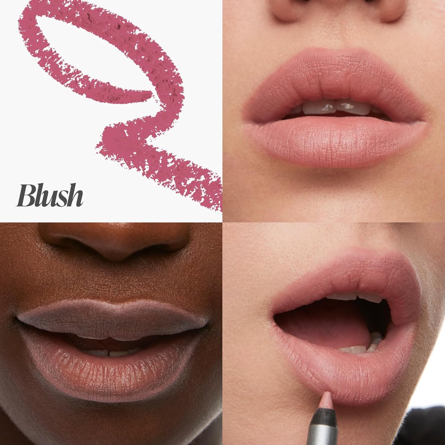 Wonderskin Lipliner Pencil - Long-Lasting, Waterproof Nude Lip Liner | 360 Contour Blush Shade