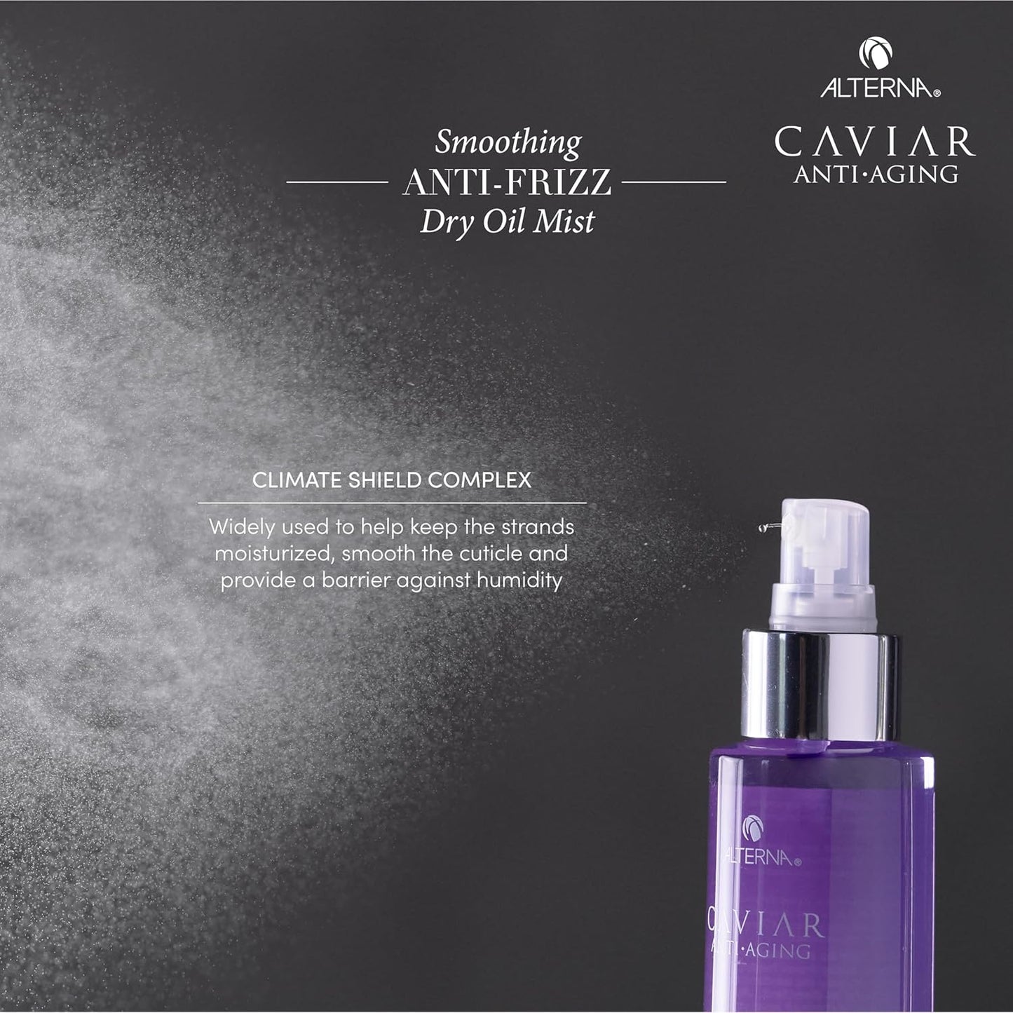 Alterna Caviar Anti-Aging Dry Oil Mist - Smoothing Anti-Frizz Formula, 5 Fl Oz