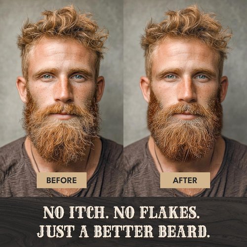 Beef Tallow Beard Butter for Men - Hydrating Coconut Balm with Shea Butter - 4oz Deep Moisturizing Formula
