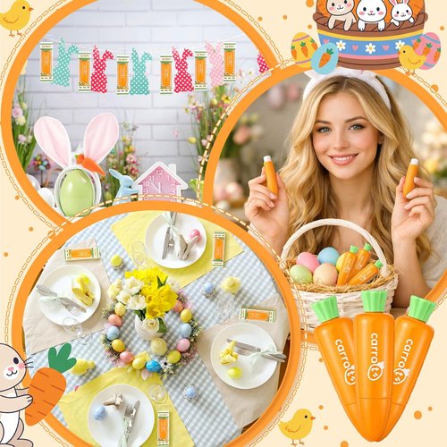 Regine Switzerland Carrot Lip Balm - Moisturizing Easter Gift Set | 6 Pcs Red Velvet Cake Flavor