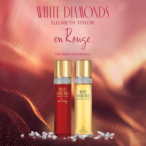Elizabeth Taylor White Diamonds En Rouge Perfume - Elegant Eau De Toilette Spray, 3.3 Fl Oz