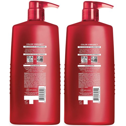 L'Oreal Paris Elvive Color Vibrancy Shampoo & Conditioner Set - Protects Color Treated Hair | 28 Fl Oz (2-Pack)
