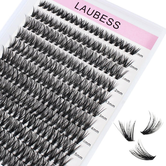 Skiennix 40D Cluster Lashes - Wispy Eyelash Extensions Mixed Tray | DIY Individual Lashes 9-16mm