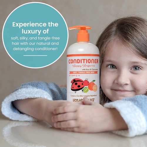 Little Twig Detangling Conditioner - Natural Plant-Derived Formula with Essential Oils | Tangerine, 17 fl oz