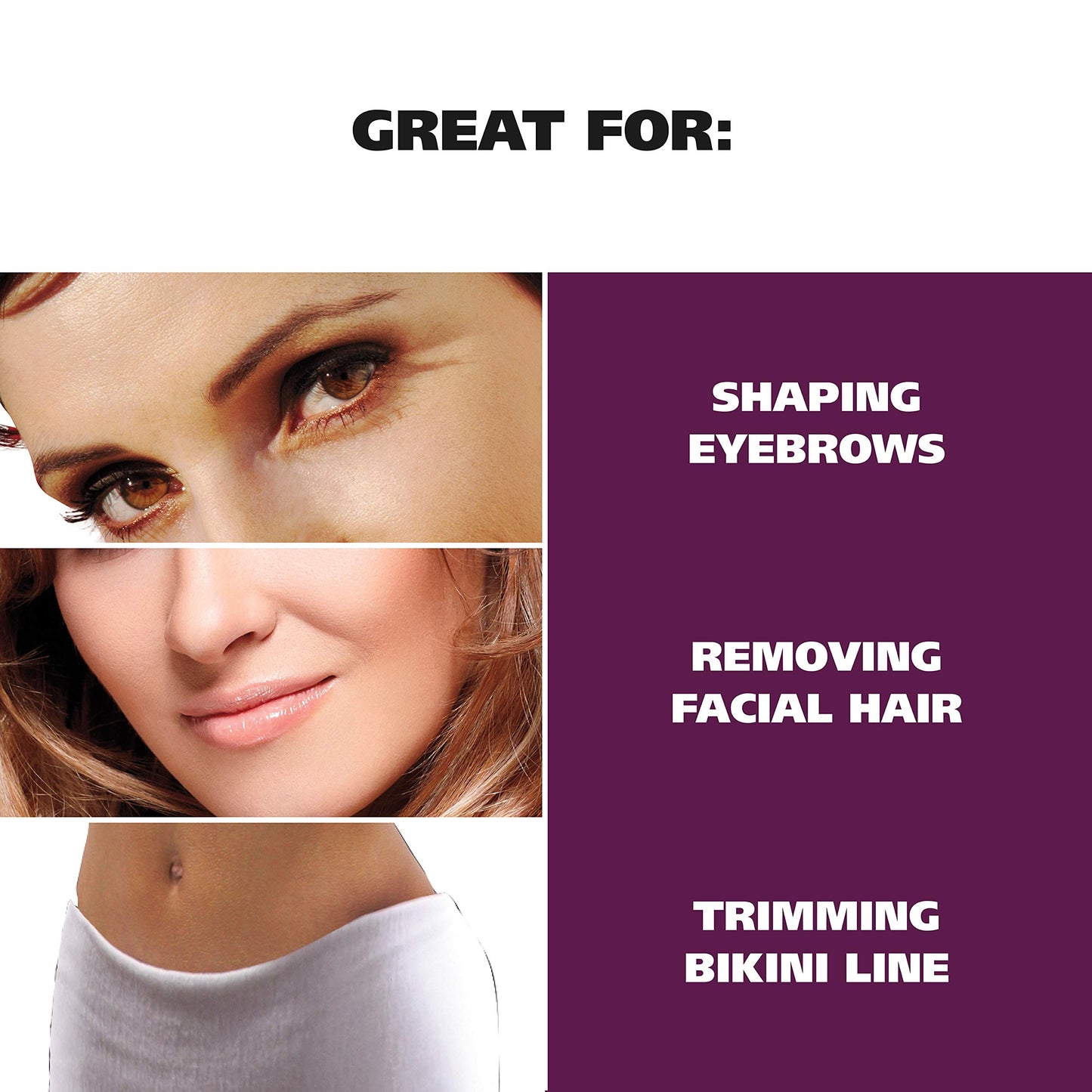 Wahl Clean & Confident Female Battery Pen Trimmer with Rinseable Blades for Hygienic Grooming & Easy Cleaning – for Eyebrows, Facial Hair, Bikini Lines, & Other Detailing – Model 5640-2701