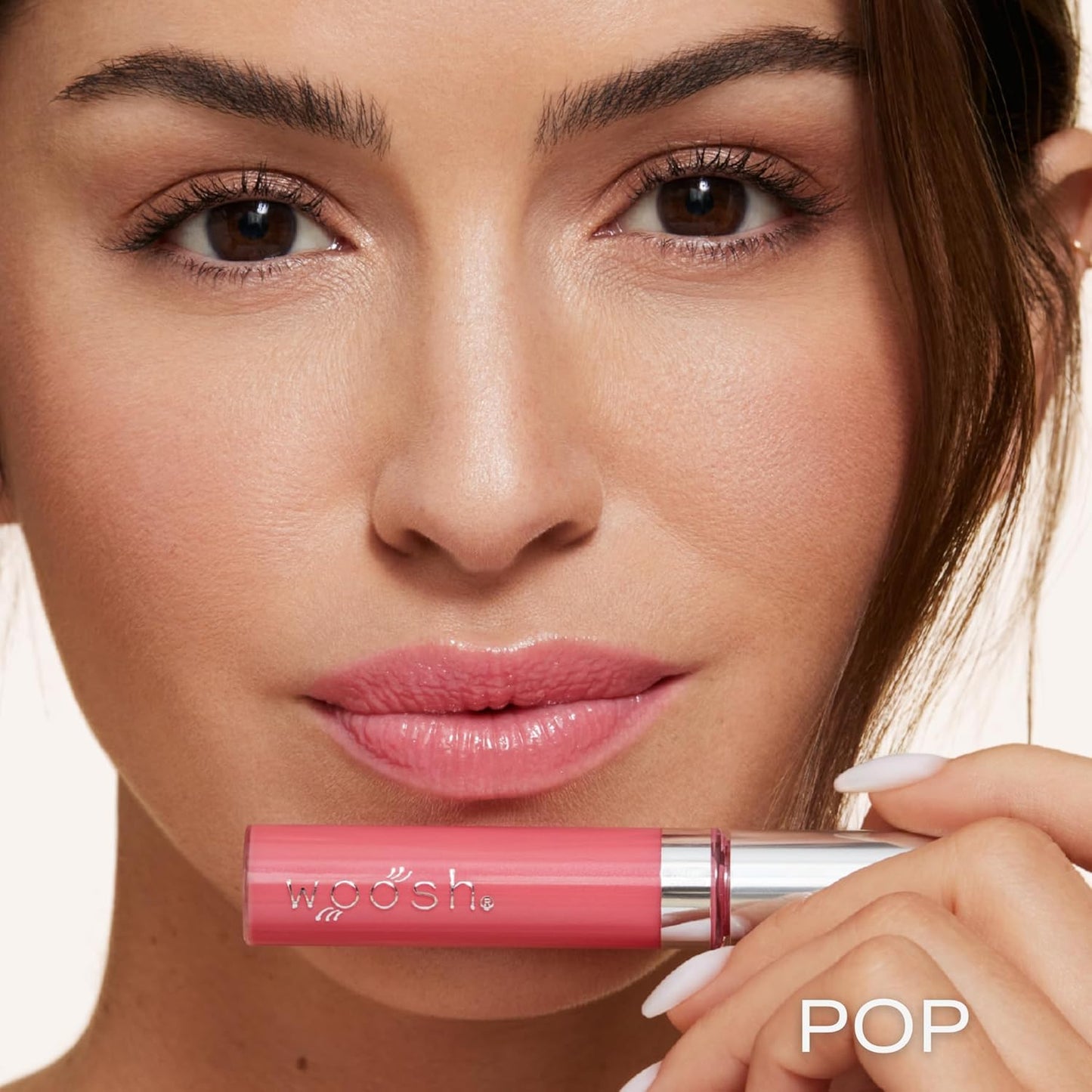Woosh Beauty Spin-On Lip Gloss - Hydrating Hyaluronic Acid & Shea Butter | Vegan, No Fine Lines, Shine Finish