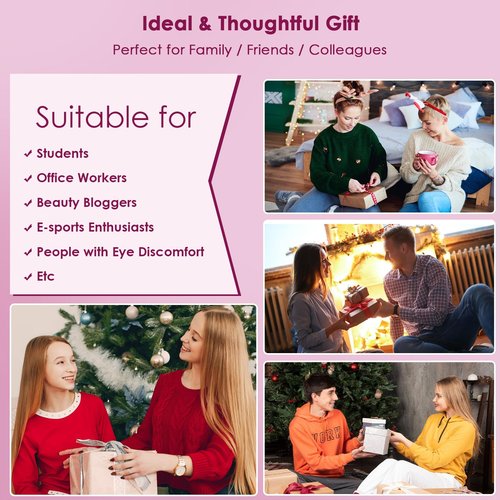 2PCS Cooling Eye Mask - Gel Eye Mask Reusable Gel Beads Hot Cold Compress with Velvet Plush Cold Eye Mask for Dark Circles Puffiness Dry Eye Headache for Men Women Sleeping Ice Eye Mask (Rose Red)