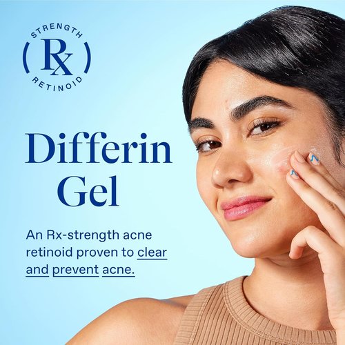 Differin Acne Treatment Gel - 0.1% Adapalene Retinoid for Sensitive Skin | 45g Pump, 90-Day Supply