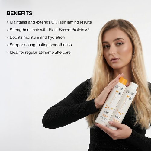 GK HAIR Moisturizing Color Protection Shampoo & Conditioner Set 10.1 Oz – Hydrating Repair for Dry, Coarse & Color Treated Hair – Strengthening Protein Formula with Natural Oils & Plant Extracts