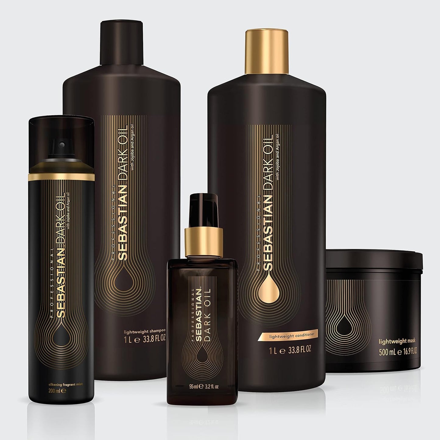 Sebastian Professional Dark Oil Conditioner - Lightweight Formula with Jojoba & Argan Oil for Silky Smooth Hair