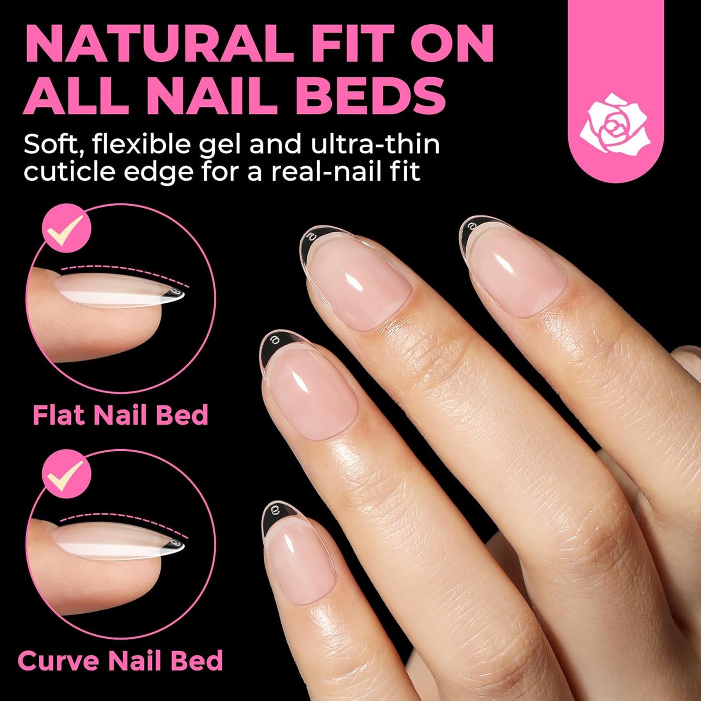UNA GELLA Gel Nail Glue, Solid Nails Gl ue Gel 40g Lamp Curing Needed Soak Off G LUE Strong Nail G LUE G el for Acrylic Fake Nails Tips Extension Press On Nails for Gelly Tips