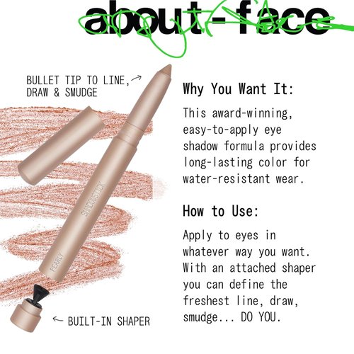 About-Face Shadowstick - Long-Wear Cream Eyeshadow Stick in Miracle Mimosa - Vegan & Cruelty-Free