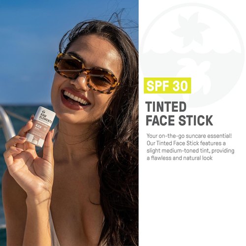 Raw Element Ultra-Moisturizing Face Tint Sunscreen - SPF 30+ | Non-Toxic Mineral Cream, 0.5 oz Bronze