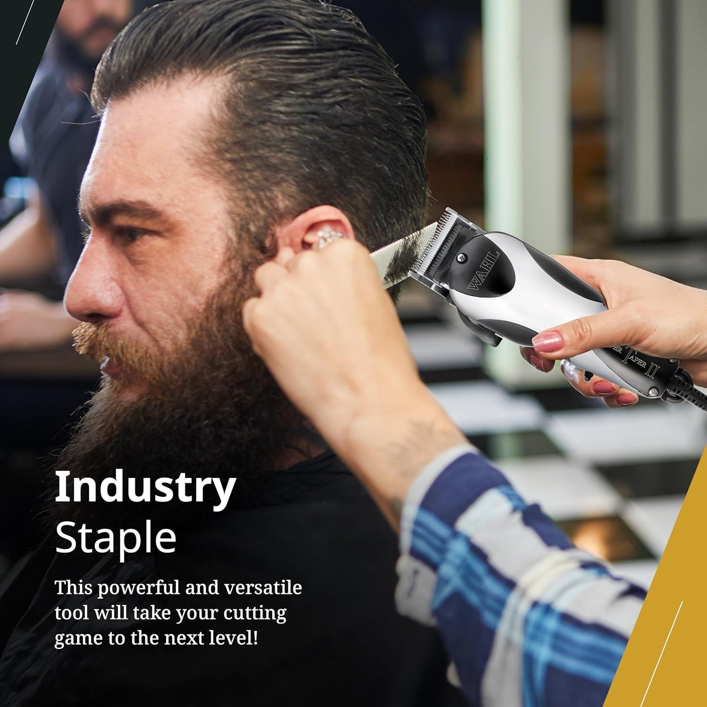Wahl Professional Super Taper II Hair Clipper - Adjustable Blade for Precision Cutting | Silver Finish