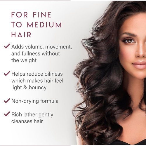 ALURAM Volumizing Shampoo - Gentle Non-Drying Cleanser for Body & Fullness | All Hair Types