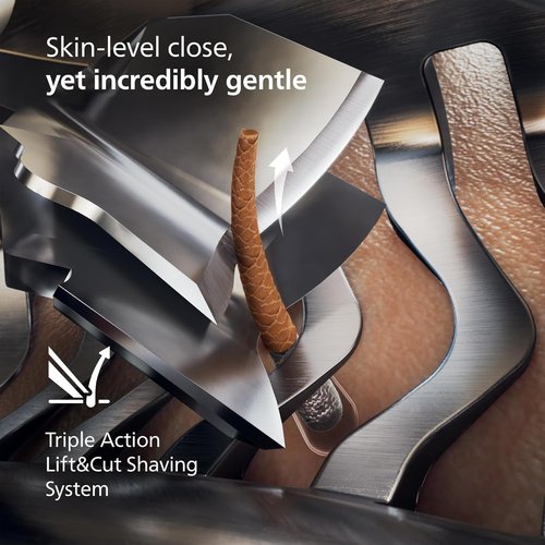 Philips Norelco i9000 Prestige Electric Shaver - Wet & Dry, Dark Slate Nova, SenseIQ Tech, Triple Lift & Cut System